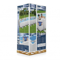 Piscina rettangolare con struttura e filtro a sabbia cm.732x366x132 Bestway