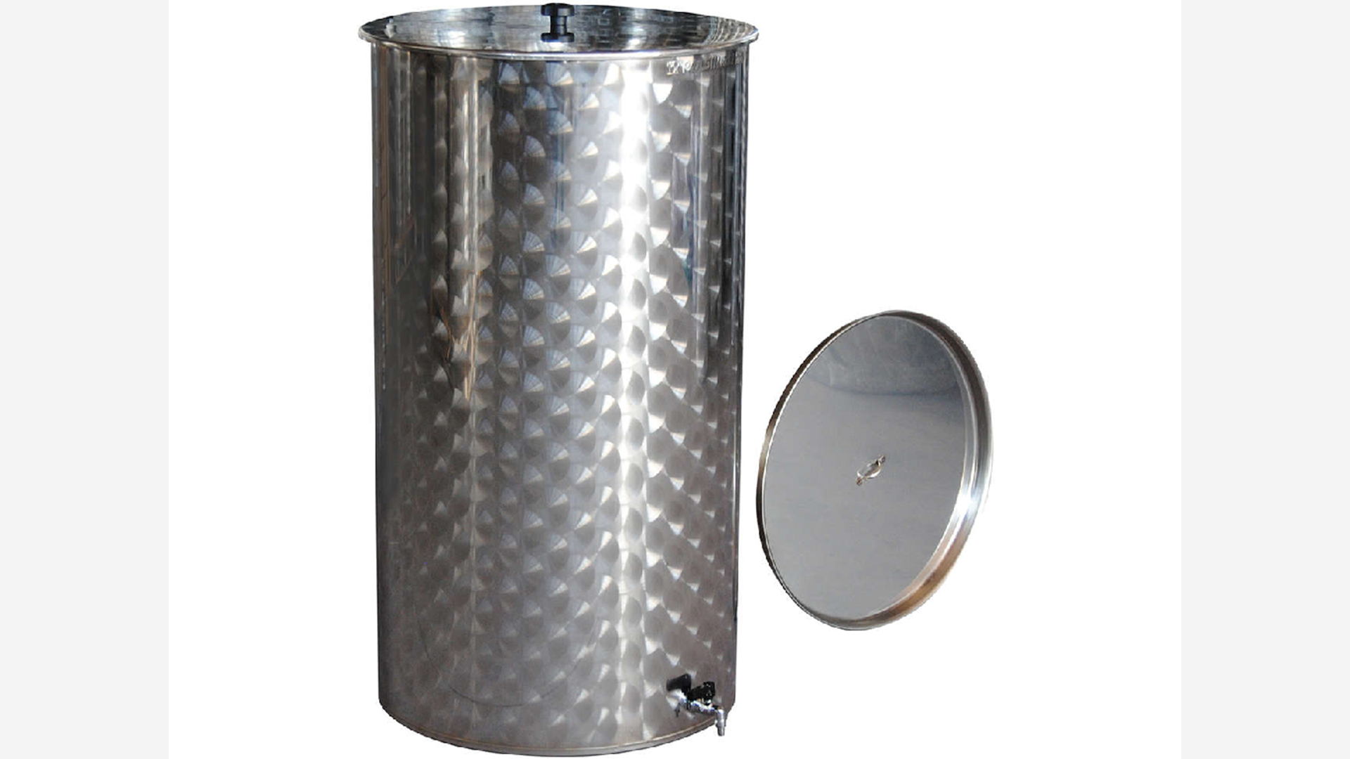 Serbatoio inox vino lt.300 galleggiante ad olio
