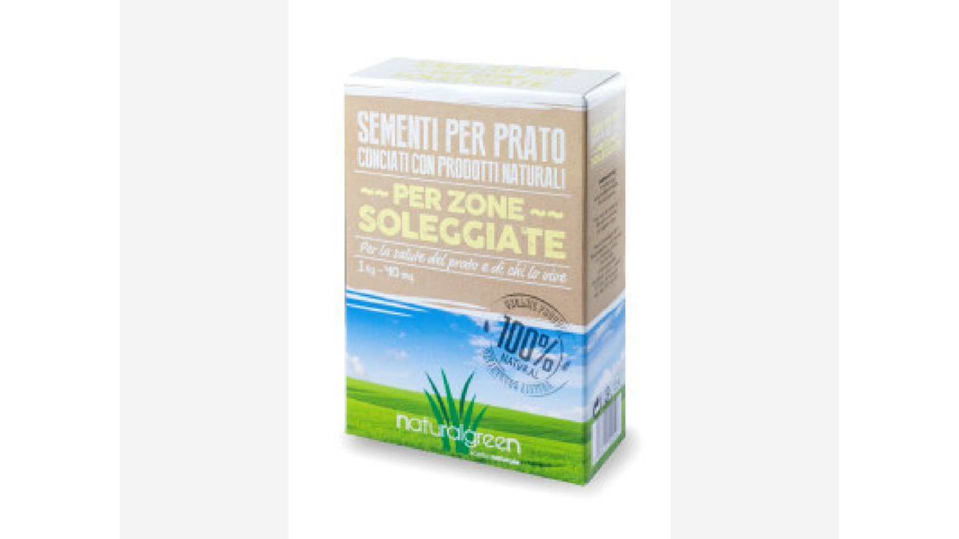 Sementi per prato zone soleggiate kg.7 - Natural Green