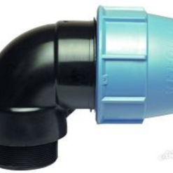 Gomito a 90° maschio 16x1/2" compressione