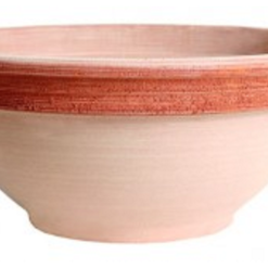 Ciotola Ciclamino graffiata in terracotta cm.33