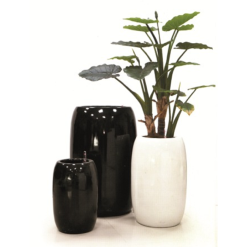 Vaso Drops c/riserva acqua cm.31x46 Black