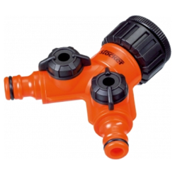 Raccordo rubinetto a 2 vie